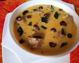 A picture of step 12 of 3 color Pakora Karhi.