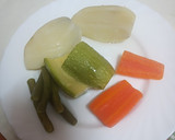 Foto del paso 2 de la receta: Verduras y papas cocidas