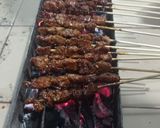 Foto langkah ke 8 dari resep Sate sapi bumbu kacang.