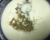 A picture of step 3 of Rice Fettuccine Pasta in Alfredo sauce.