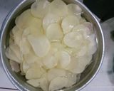A picture of step 2 of Aloo chips.