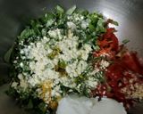A picture of step 1 of Methi paratha.