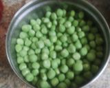 A picture of step 1 of Matar cabbage quick bhaji.