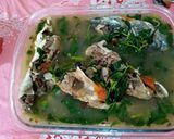 Foto langkah ke 5 dari resep Sop kepala ikan manyung kuah bening.