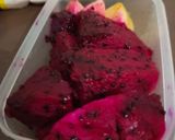 Foto langkah ke 1 dari resep Pudding Buah Naga.