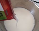 A picture of step 1 of Litchi coconut pudding.
