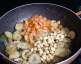 A picture of step 2 of Row Banana Sabzi.