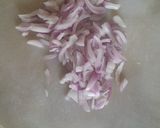 A picture of step 1 of Chana chaat serve with sev.