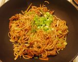 Une image de l'étape 9 de Nouilles Sautées au Boeuf Mongol.