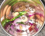 A picture of step 1 of Mughlai cauliflower stew.