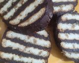 A picture of step 7 of Lazy Biscuit cocoa butter Slice Cake.