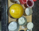 A picture of step 1 of Mini fruity jam pancakes.