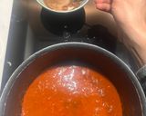 A picture of step 6 of Lasaniya Bhungla Batata🥔🌶️🧄🍅Kathiyawadi Garlicky Potato Curry Served with Piped fryums😋.