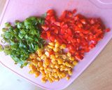 Sajtkrémes palacsinta zöldekkel háromszögbe zárva🌿 recept fázis 2 fotója