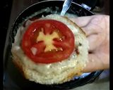 A picture of step 12 of Cheese onion tomato open toastie.