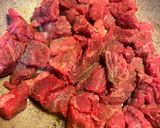 A picture of step 1 of Hachee (Dutch Beef & Onion Stew).