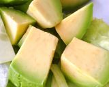 Hình bước làm 1 của món Salad Tôm Xào Tỏi Rau Quả Sốt Mù Tạt