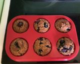A picture of step 6 of Oatmeal almond berry muffin.