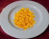 A picture of step 1 of Mango Kesari.