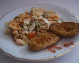 Foto del paso 11 de la receta: Ensalada de pasta vegetal, queso blanco, atún y huevo