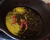 A picture of step 2 of Coconut chutney.