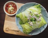 รูปขั้นตอนการทำที่ 4 ของ ผักกาดขาวยัดไส้หมูสับวุ้นเส้น