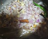 A picture of step 5 of Soya chunks and peas pulao.
