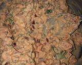 A picture of step 2 of Rava malai toast.