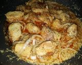 A picture of step 6 of Resturent style Malai champ.