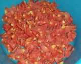 A picture of step 1 of Chicken vegetable macroni kabab.