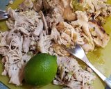 A picture of step 6 of Chicken Verde Enchiladas.