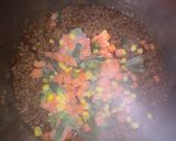 A picture of step 2 of Mince with left over potatoes.