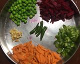 A picture of step 1 of Winter Veg Cutlet.