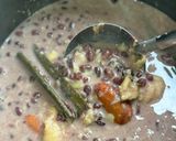 Gambar langkah 4 resipi Bubur Kacang Merah dengan Durian & Kurma Merah.