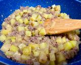 A picture of step 8 of Beef, Onion, & Potato Omelette.