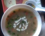 A picture of step 3 of Raagi soup.