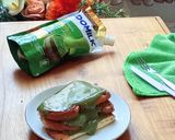 Foto langkah ke 5 dari resep Roti panggang teflon olesan susu matcha.