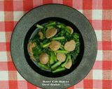 Foto langkah ke 5 dari resep Sawi Cah Bakso 13.09.2019.