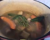 A picture of step 4 of Chinese Cabbage Stew with Potatoes, Carrots, Onions, Sausage, and Bacon.