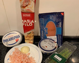 Foto del paso 1 de la receta: Saquitos de gambas y salmón ahumado