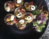 A picture of step 4 of Mexican Salad in appe tacos.