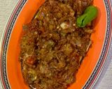 A picture of step 9 of Baingan ka bharta (with roasting method).