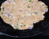 A picture of step 2 of Sindhi koki.