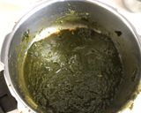 A picture of step 2 of Sarson Da Saag.