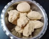 A picture of step 1 of Sattu Paratha.