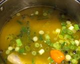 A picture of step 2 of Jamaican chicken soup.
