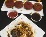 A picture of step 7 of Beetroot veg cutlet.