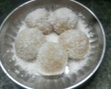 A picture of step 8 of Kaju ka laadu.