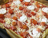Foto del paso 3 de la receta: Pizza de jamón y rulo de cabra con base de coliflor