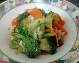 รูปขั้นตอนการทำที่ 4 ของ ผัดบล็อคโคลี่ไก่บด - จากผักที่ทำแช่แข็งไว้ในตู้เย็น